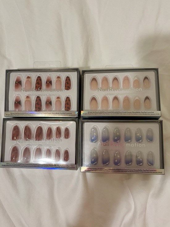 Nail Reformation Accessories - 4 x Nail Reformation Assorted Press-On Nail Sets